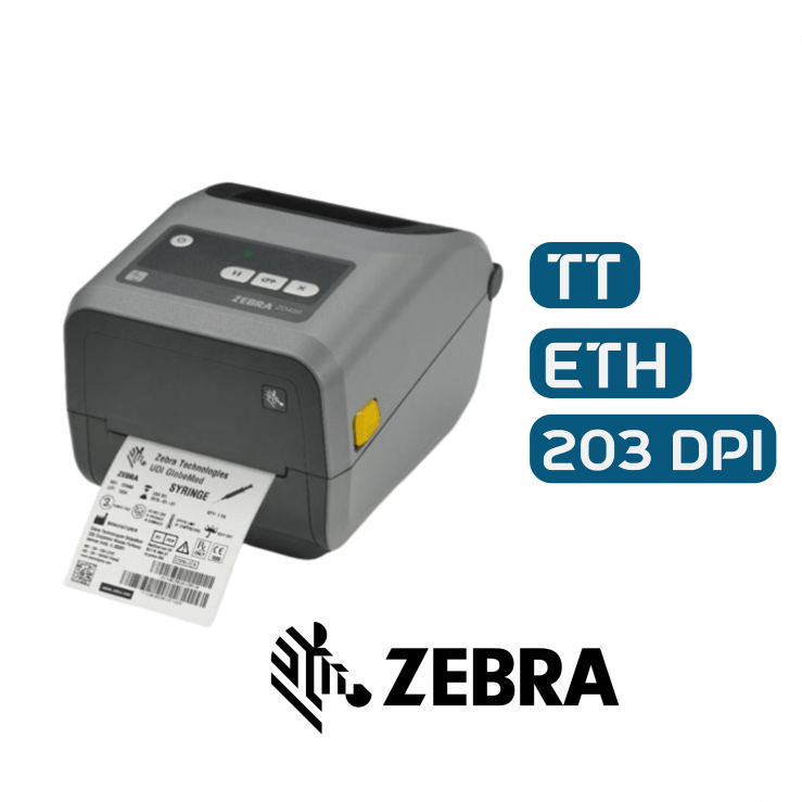 Zebra ZD420t, 203 DPI, 6"/sec speed, Ethernet & USB Connectivity