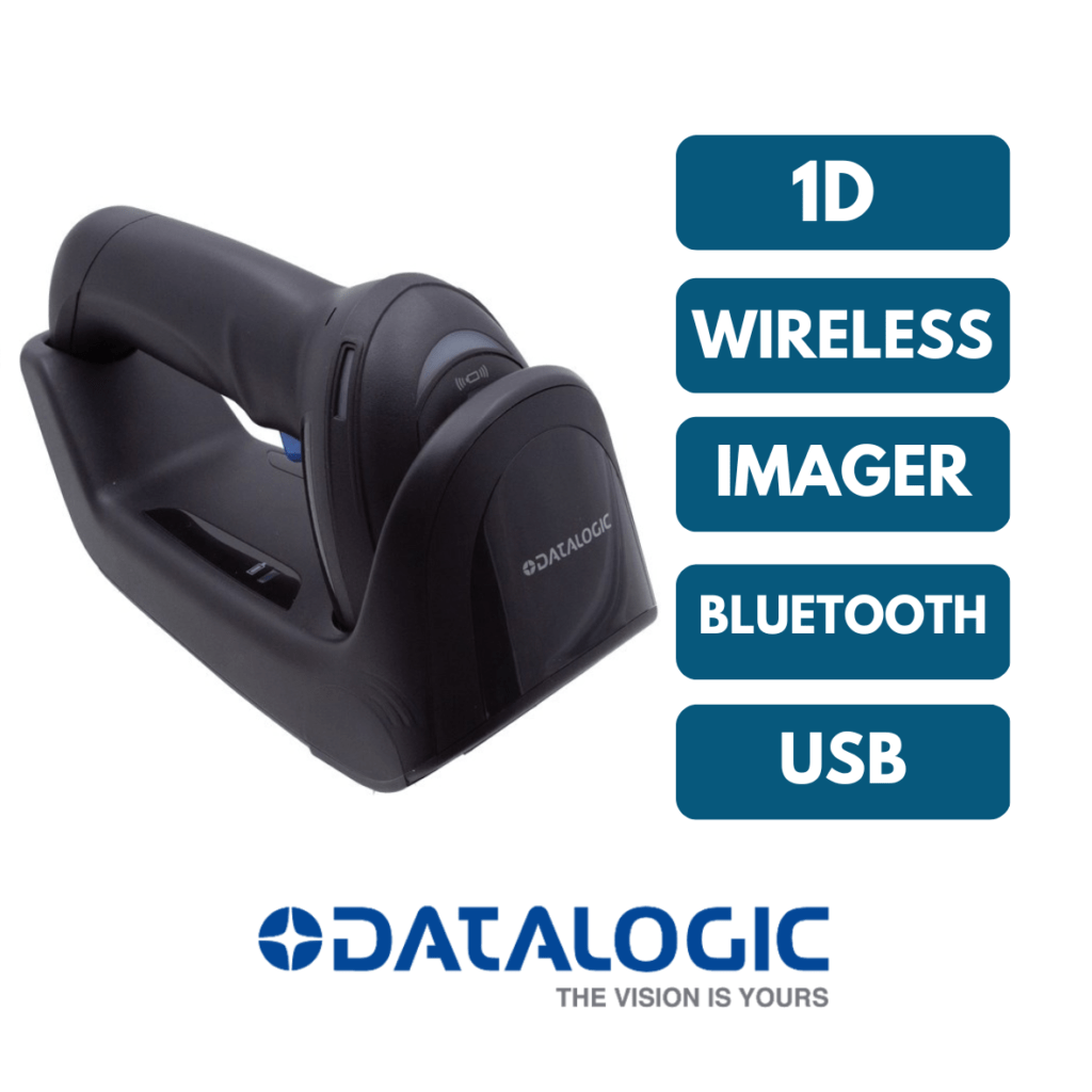 Datalogic GBT4200, 1D, Bluetooth, Green Spot Barcode Scanner