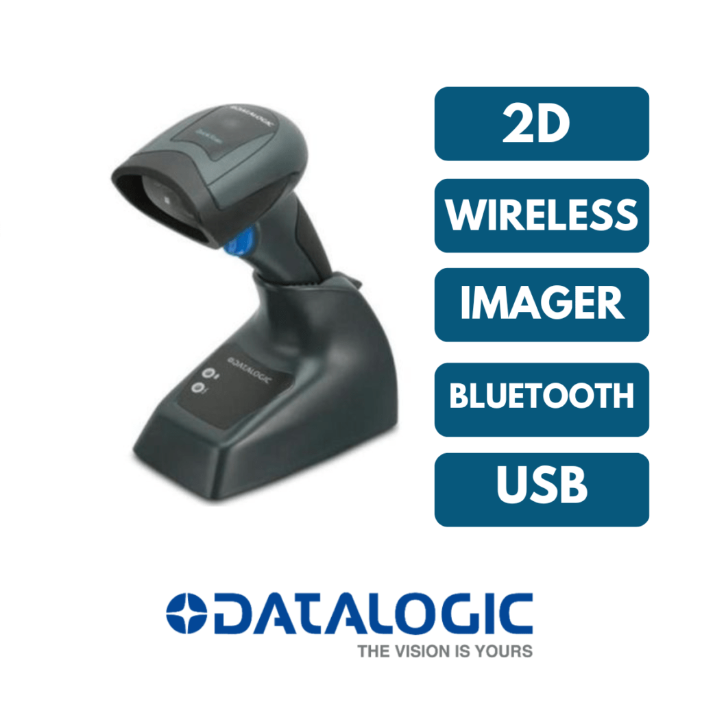Datalogic QBT2400, 2D, Bluetooth, Green Spot Barcode Scanner