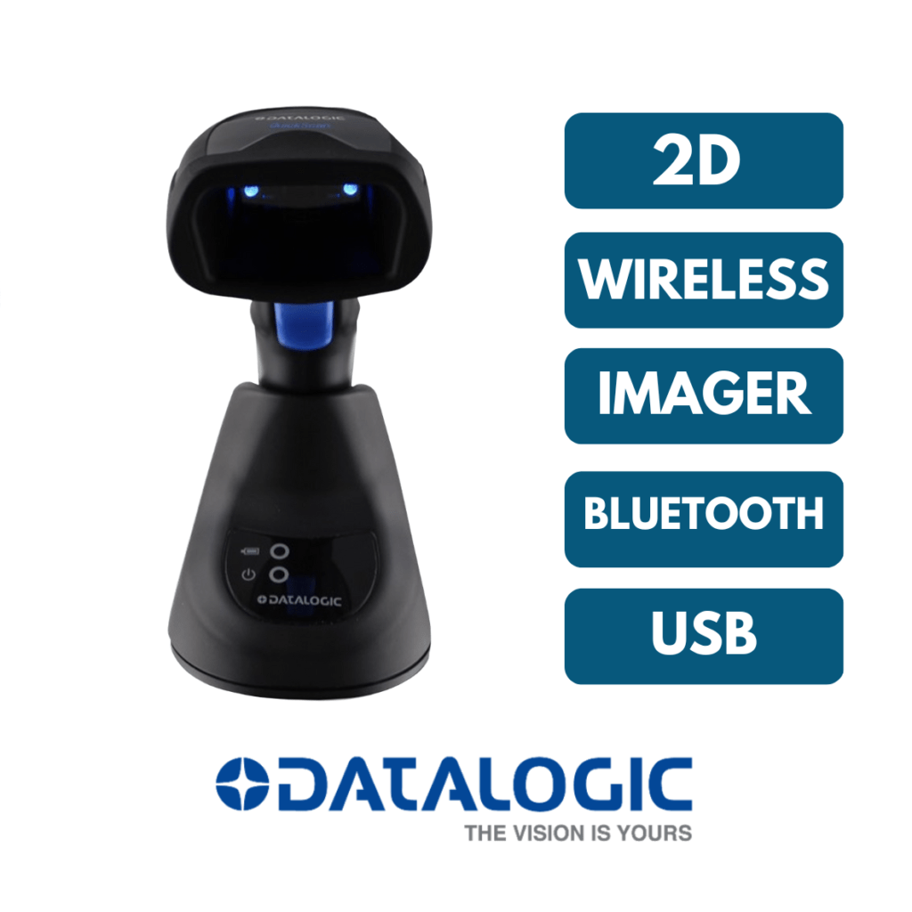 Datalogic QM2500, 2D, Wireless, Star 2.0, Green Spot Barcode Scanner