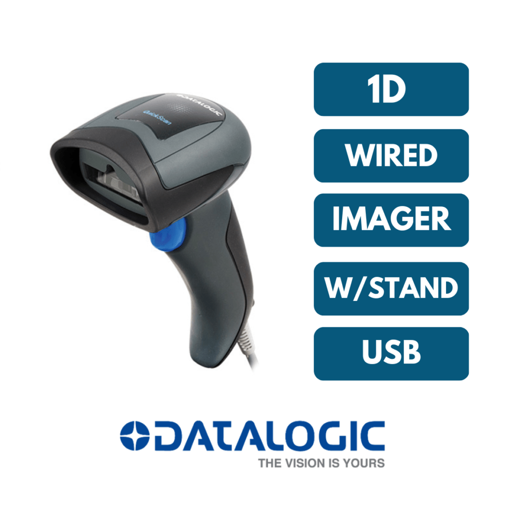 Datalogic QD2131, 1D, USB, Green Spot Barcode Scanner