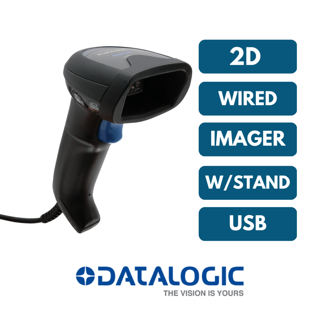 Datalogic QD2500, 2D, USB, Green Spot Barcode Scanner