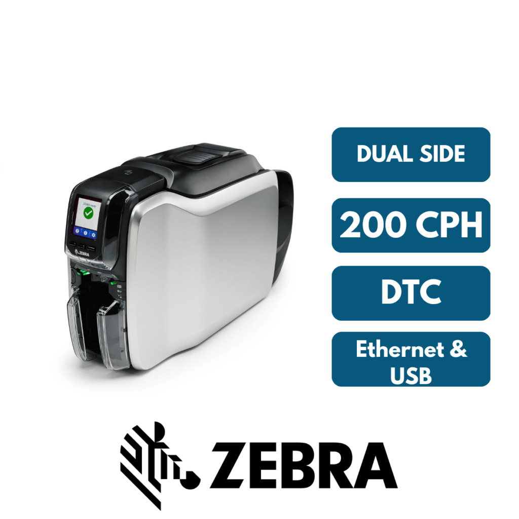 Zebra ZC300, Dual Side ID Card Printer - USB & Ethernet