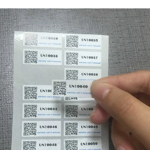 QR Code Labels in Dubai, UAE | Security Labels | SoluWise